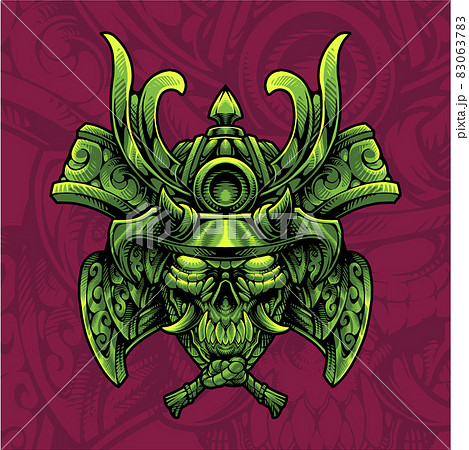 Samurai skull head mascot logo Samurai skull head mascot logo 83063783