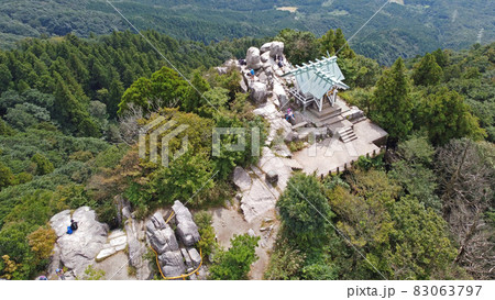 宝満山山頂のドローン空撮 宝満山山頂のドローン空撮 83063797