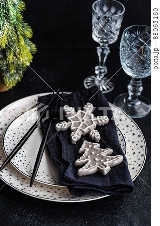 Christmas table setting Christmas table setting 83065160