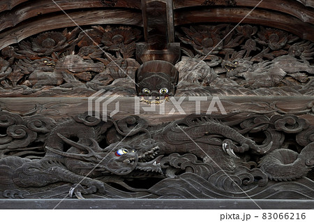 須佐能袁神社・拝殿の彫刻 83066216