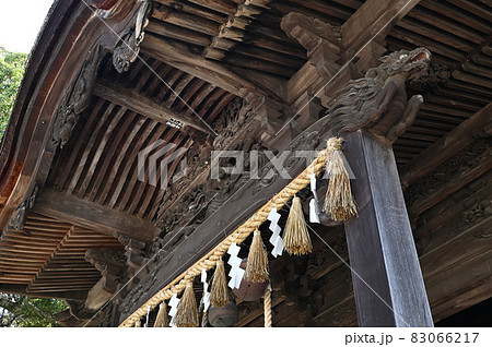 須佐能袁神社・拝殿の彫刻 須佐能袁神社・拝殿の彫刻 83066217
