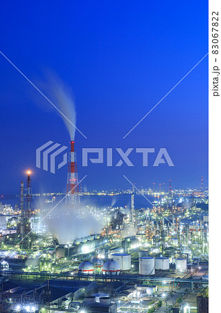 三重_四日市コンビナートの工場夜景 83067822