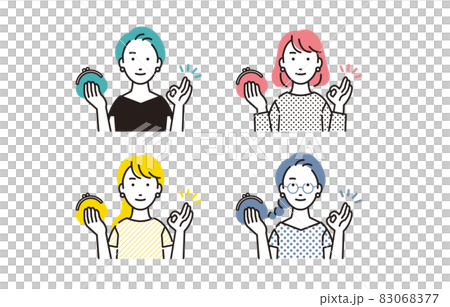 顯示一個人的錢包的女性套裝 83068377