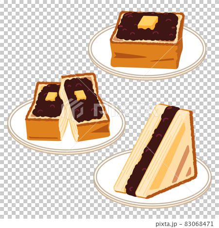 小倉トーストのセット 83068471