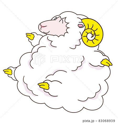ふかふか、綿あめのようなヒツジ 83068939