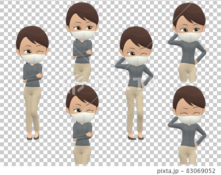 【Pose A】黑色女襯衫馬尾斜對角 【Pose A】黑色女襯衫馬尾斜對角 83069052