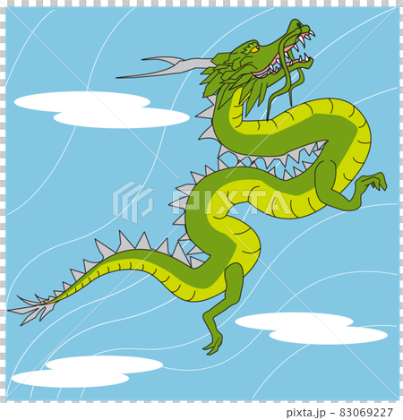 Dragon flying in the sky 83069227
