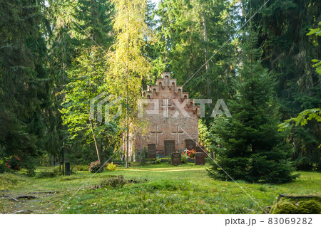 Old chapel at Wrede family cemetery. 18 September 2018 - Anjala, Kouvola, Finland. 83069282