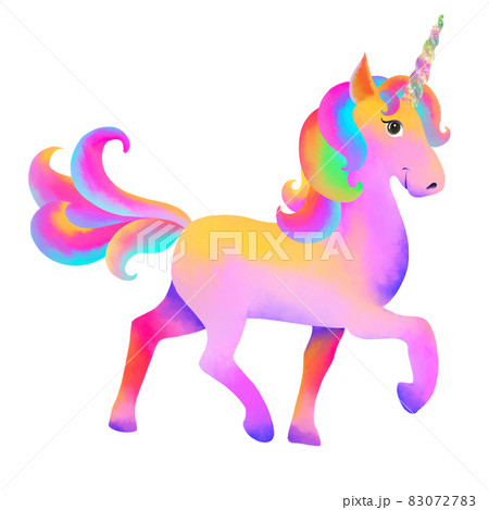 Colorful Unicorn Print Stock Vector (Royalty Free) 1331054837