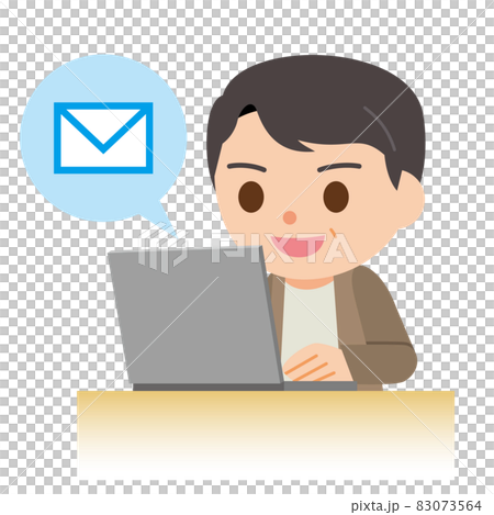 一個人在筆記本電腦上查看電子郵件 一個人在筆記本電腦上查看電子郵件 83073564