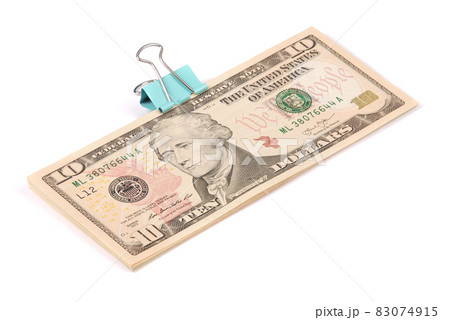 Wads of money ten dollars 83074915