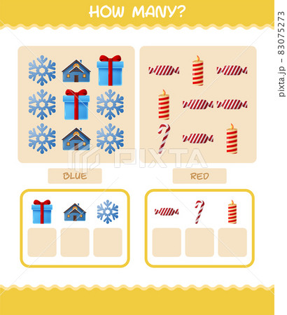 How many cartoon christmas. Counting game. Educational game for pre shool years kids and toddlers How many cartoon christmas. Counting game. Educational game for pre shool years kids and toddlers 83075273