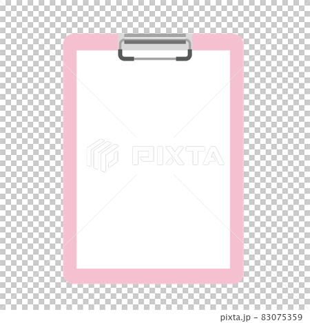 紙をはさんだ縦向きバインダーのイラスト 紙をはさんだ縦向きバインダーのイラスト 83075359