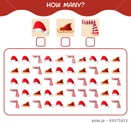 How many cartoon christmas. Counting game. Educational game for pre shool years kids and toddlers How many cartoon christmas. Counting game. Educational game for pre shool years kids and toddlers 83075823