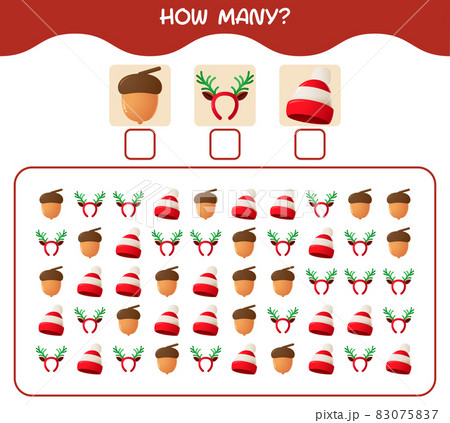 How many cartoon christmas. Counting game. Educational game for pre shool years kids and toddlers How many cartoon christmas. Counting game. Educational game for pre shool years kids and toddlers 83075837