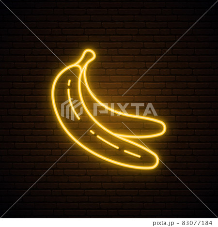 Neon banana sign.  83077184