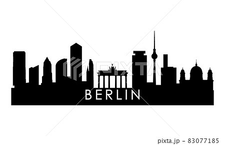 Berlin skyline silhouette. 83077185