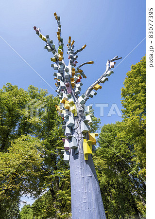 birdhouses on a tree in Riga, Latvia birdhouses on a tree in Riga, Latvia 83077395