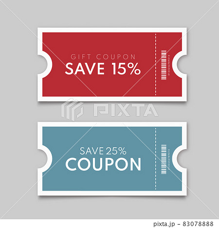 Discount coupon template isolated 83078888