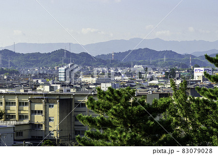 松阪　松阪城跡から松阪市街地南方面を望む　三重県松阪市 83079028