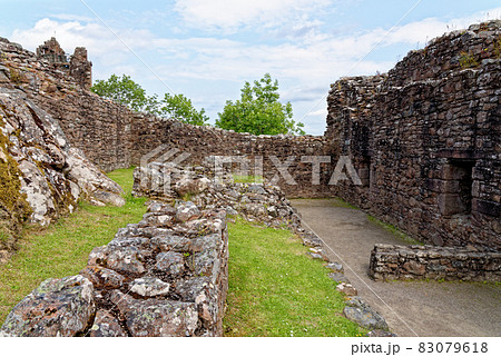 Urquhart Castle on the shore of Loch Ness 83079618