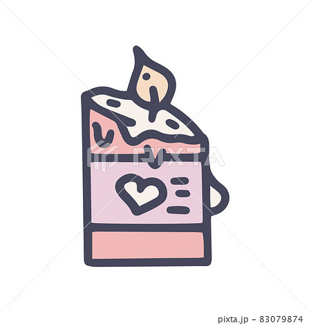 aroma candle color vector doodle simple icon 83079874