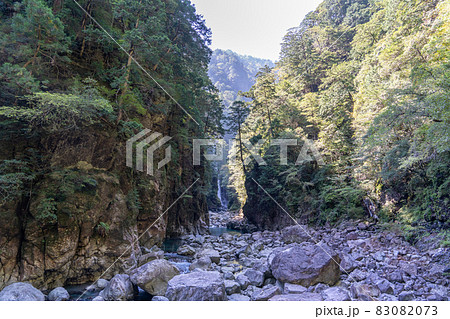 三重県　大台町　大杉谷　渓谷　風景 83082073