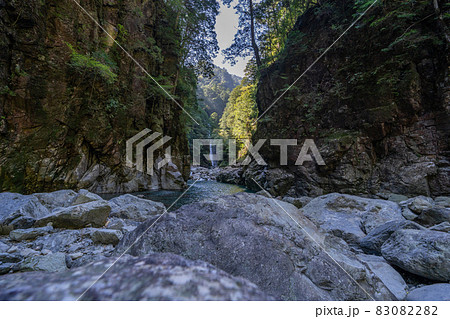 三重県　大台町　大杉谷　渓谷　風景 83082282
