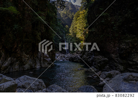 三重県　大台町　大杉谷　渓谷　風景 83082292