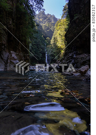 三重県　大台町　大杉谷　渓谷　風景 83082317