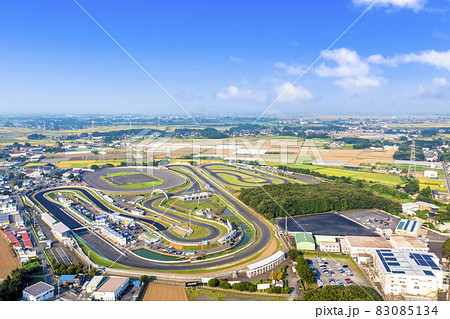 夏の筑波サーキットと下妻市街(茨城県下妻市) 夏の筑波サーキットと下妻市街(茨城県下妻市) 83085134