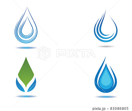 Water drop vector icon illustration 83086805