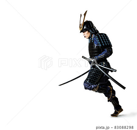 走るサムライ　武士　武将　戦国時代　時代劇 83088298