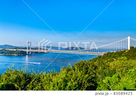 岡山県倉敷市 瀬戸大橋 (鷲羽山第二展望台から) 岡山県倉敷市 瀬戸大橋 (鷲羽山第二展望台から) 83089425