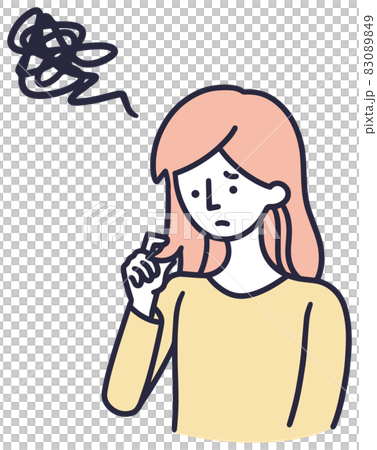 頭髮損傷bogus婦女例證 頭髮損傷bogus婦女例證 83089849