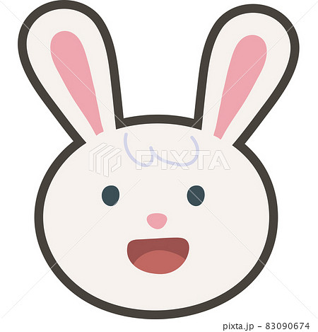 Rabbit face animal cartoon 83090674