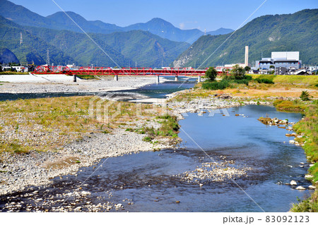 常田新橋／千曲川より下流／上田電鉄千曲川橋梁、上田橋方面を望む(長野県上田市) 【2021.10】 83092123