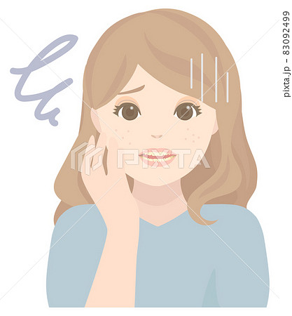 肌荒れが気になる女性 肌荒れが気になる女性 83092499
