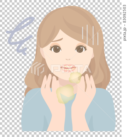 口臭が気になる女性 83092503