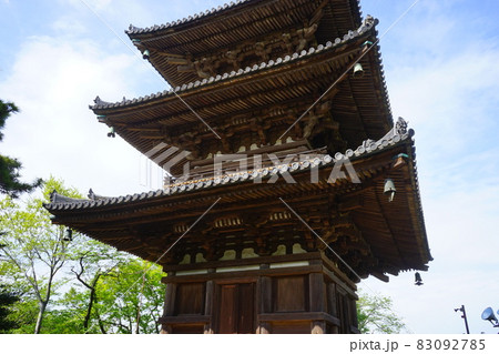 日本庭園 旧燈明寺 三重塔 日本庭園 旧燈明寺 三重塔 83092785