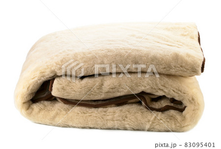 woolen blanket on white woolen blanket on white 83095401