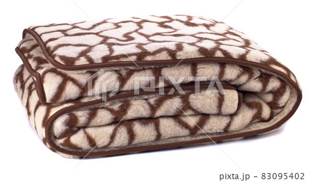woolen blanket on white woolen blanket on white 83095402
