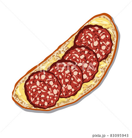 sandwich with a salami 83095943