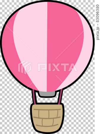 Balloon illustration cute striped balloon simple Balloon illustration cute striped balloon simple 83096380