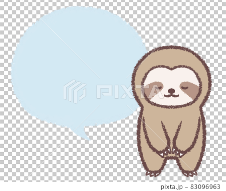 Sloths and speech bubbles to bow 83096963