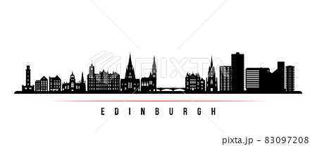 Edinburgh skyline horizontal banner. Edinburgh skyline horizontal banner. 83097208