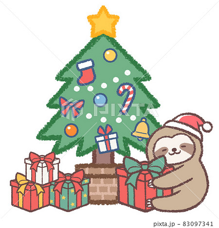 クリスマスツリーとナマケモノ 83097341