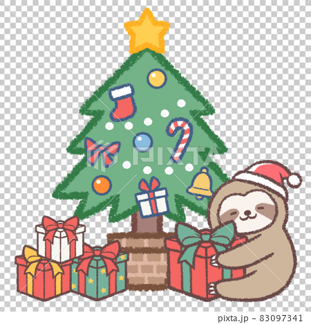 クリスマスツリーとナマケモノ 83097341