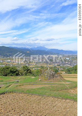 姨捨の棚田 姪石秋景 姨捨の棚田 姪石秋景 83099364