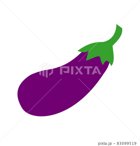 Eggplant icon. Flat illustration of eggplant vector icon isolated on white background 83099519